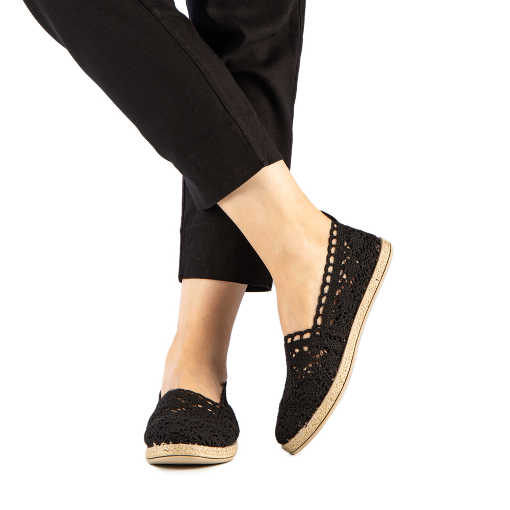 Espadrile dama Pott negre